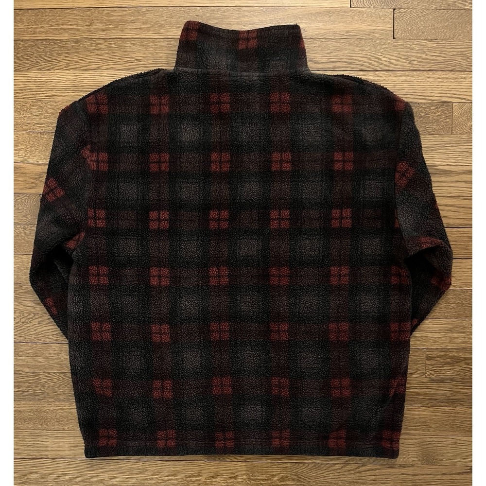Taylor Swift Size XL Fleece Plaid Shirt Days Jacket Quarter Zip Red TV Sweater - Picture 2 of 6